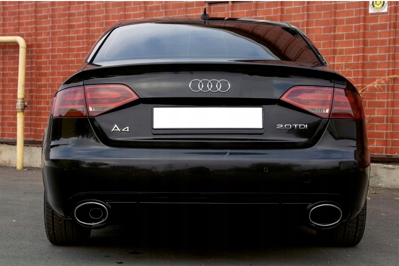 фото №11, Спойлер бампера audi a4 b8 2008-2011 зразок rs4 full black дифузор накладка