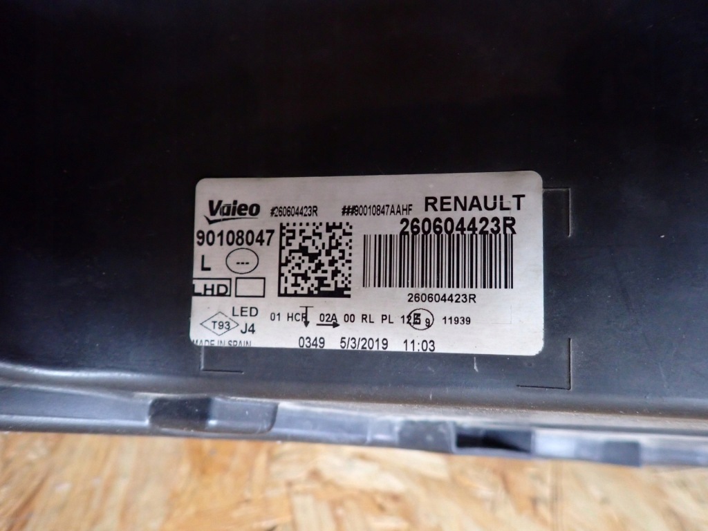 Фара левая фара левый full led renault megane 4 iv 2016- 260604423r Недорого