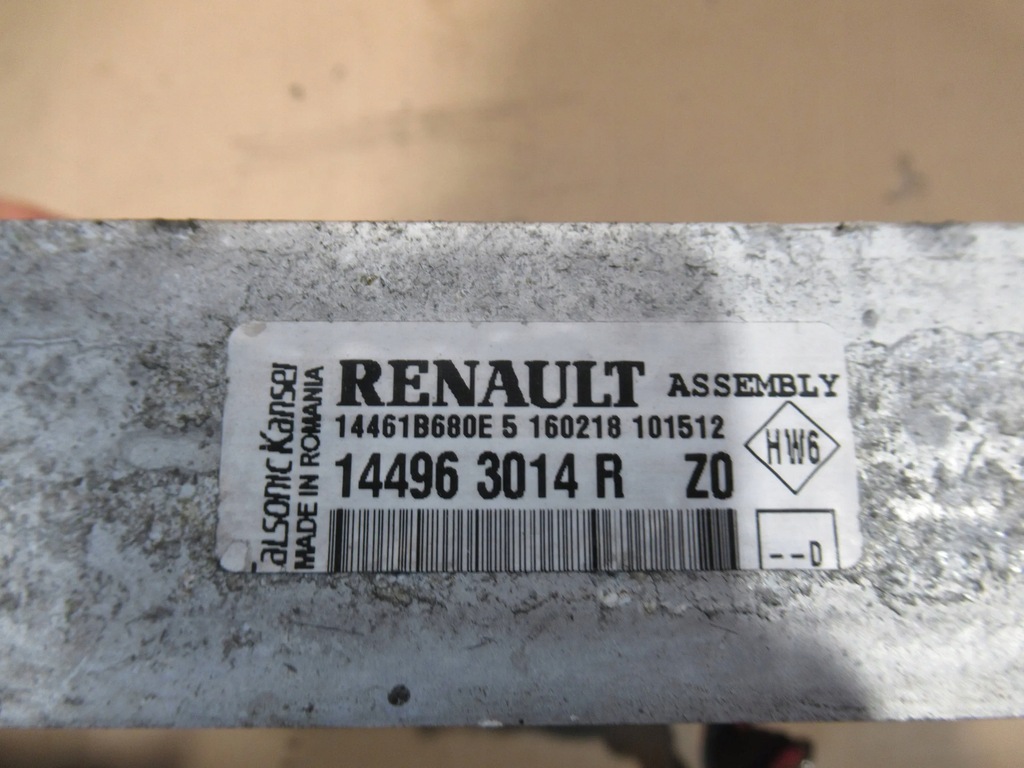 фото №6, Интеркулер 144963014r renault captur i 1.2 tce