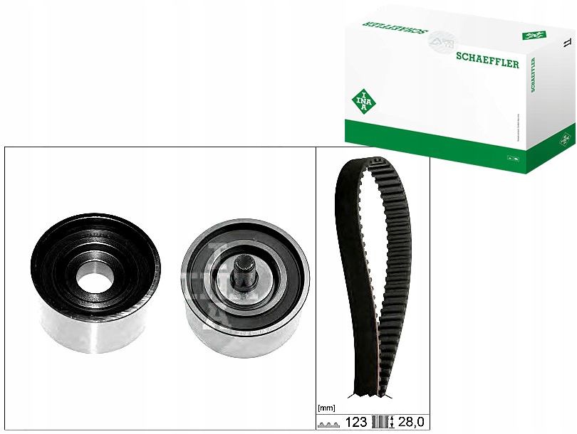 фото №1, Комплект - набір ремінь розподільного валу [ina]