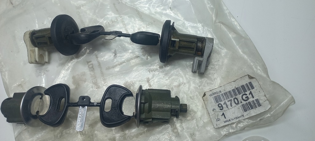 фото №5, Новый оригинальный комплект замки peugeot 106 ,306 psa 9170g1