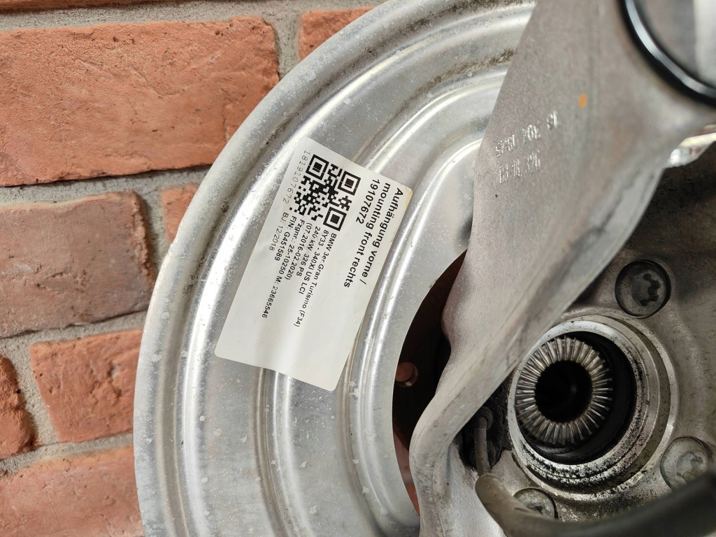 фото №11, Поворотный кулак правый перед правая передняя xdrive bmw 3 gt f34 6798262