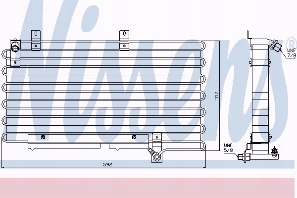 фото №1, Радиатор кондиционера nissens 94000