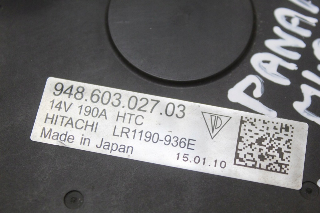 фото №8, Генератор 190 a porsche panamera 970 4.8 biturbo m4870 gts 94860302703