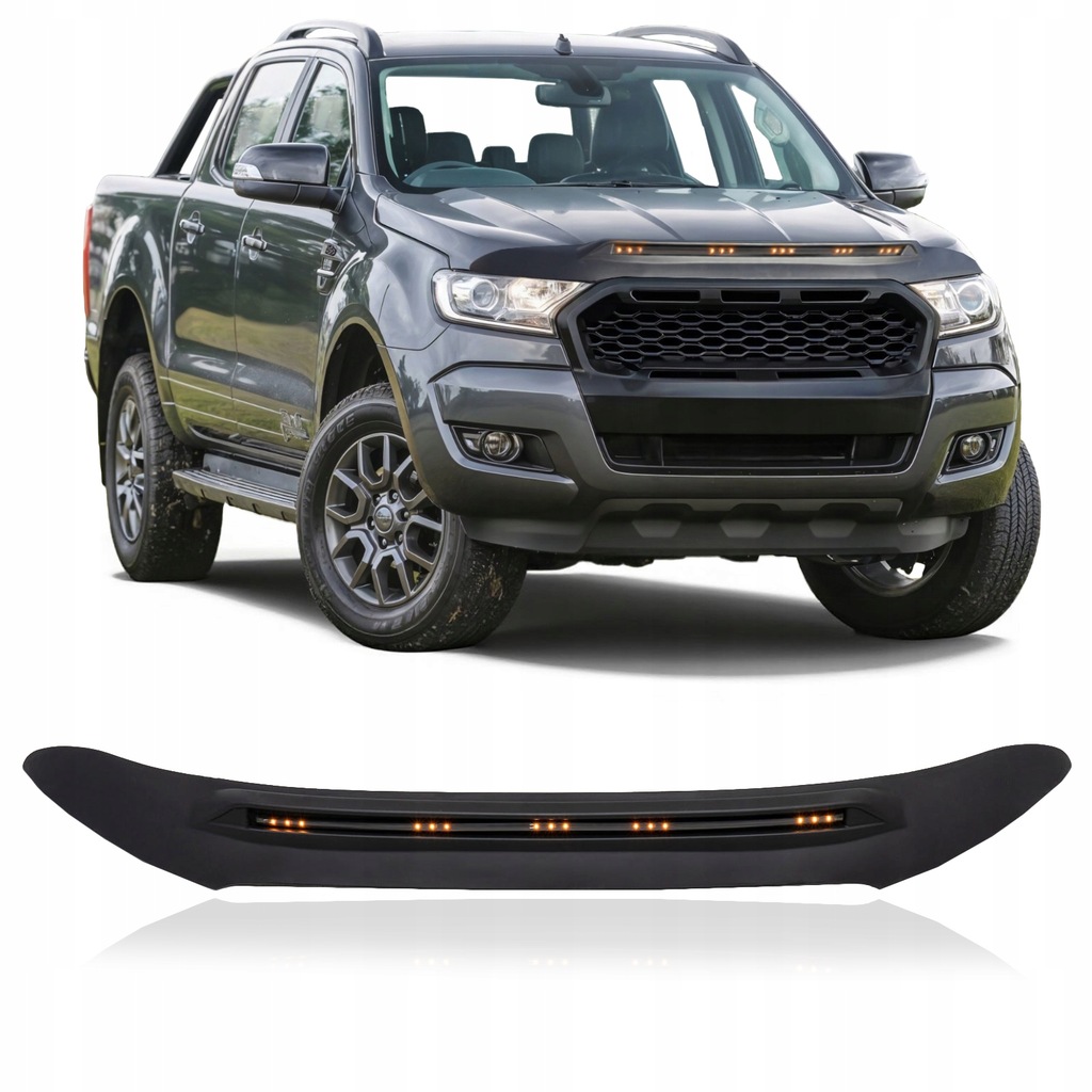 фото №1, Ford ranger t7 2016-2023 вітровик капот з led