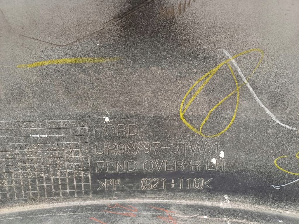 фото №11, Ford ranger 09- молдинг крыла левый задняя