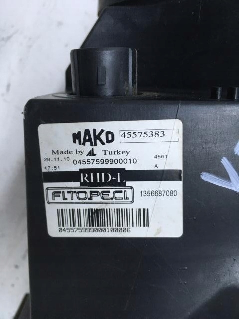 фото №10, Лампа левый перед peugeot bipper citroen nemo uk