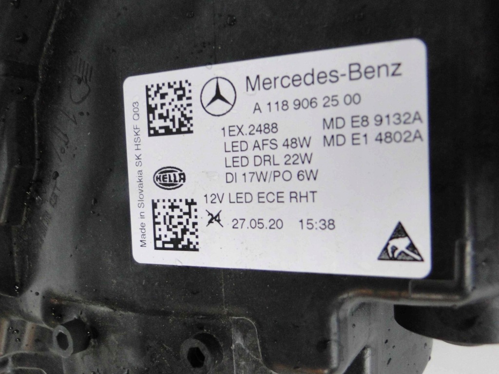 Mercedes-benz оригінальний номер a1189062500 фара high Зі Шроту
