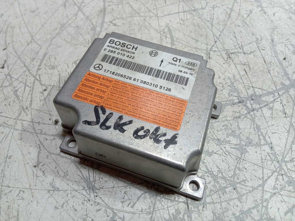 фото №1, Mercedes slk r171 датчик модуль подушок подушка безпеки 02865010422