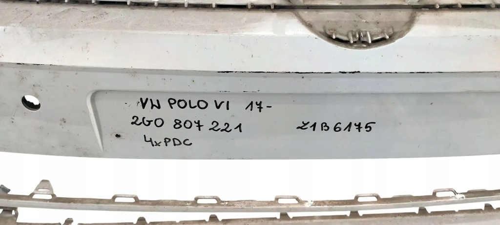 фото №6, Vw polo vi 6 2017- бампер передний перед 2g0807221 4xpdc