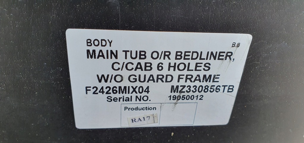 фото №9, Поддон вкладыш лоток защита багажник mitsubishi l200