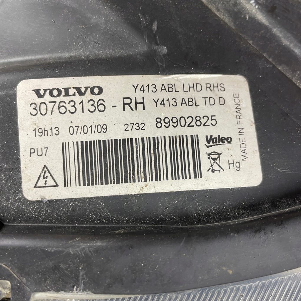 фото №7, Volvo xc60 i 08-13 ксенон 30763136 лампа передня перед права + кронштейн