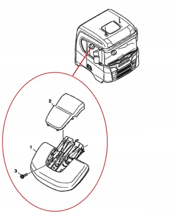 фото №3, Зеркало зеркало рамповое nad дверь scania s r g p l 2017- подогрев 24v