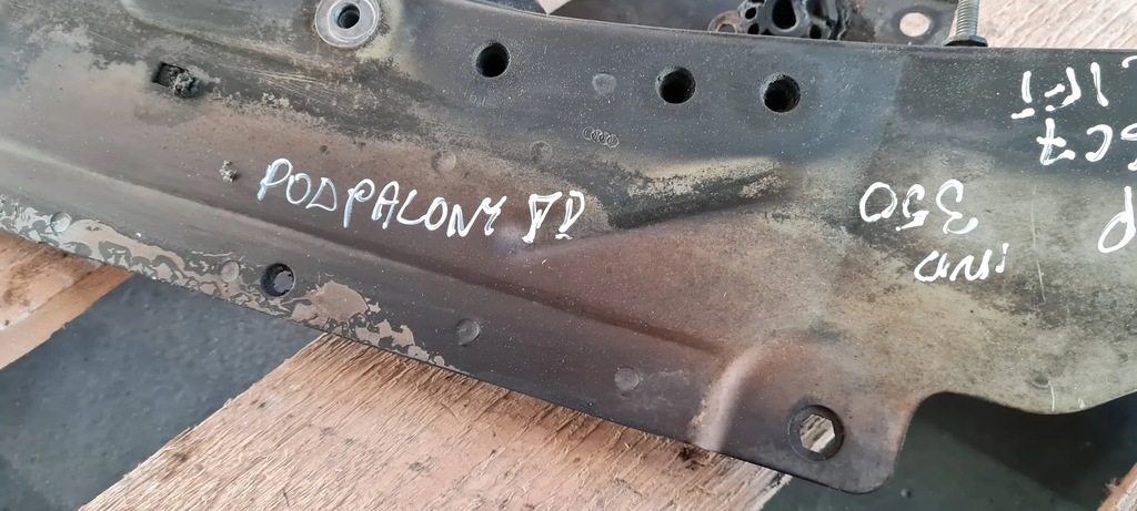 фото №14, A6 c7 4g lift носик крыла лонжерон правая правый перед lx7u a7 4g