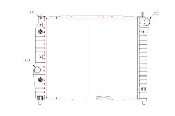 фото №2, Радиатор двигателя chevrolet aveo / kalos daewoo ka