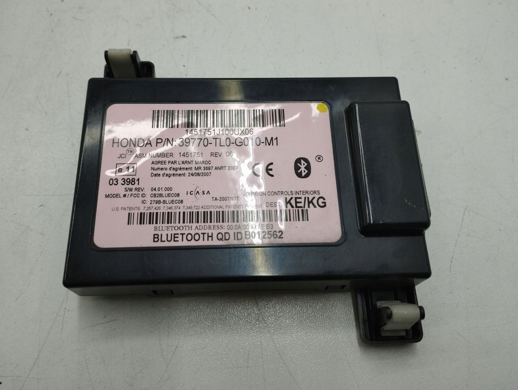 фото №1, Honda accord 2009 модуль / блок управления bluetooth