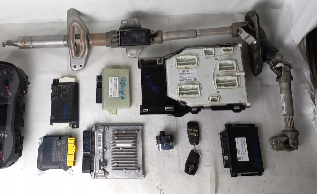 фото №1, Sprinter 910 907 a6519003603 набор стартовый бортовой компьютер ключ модуль