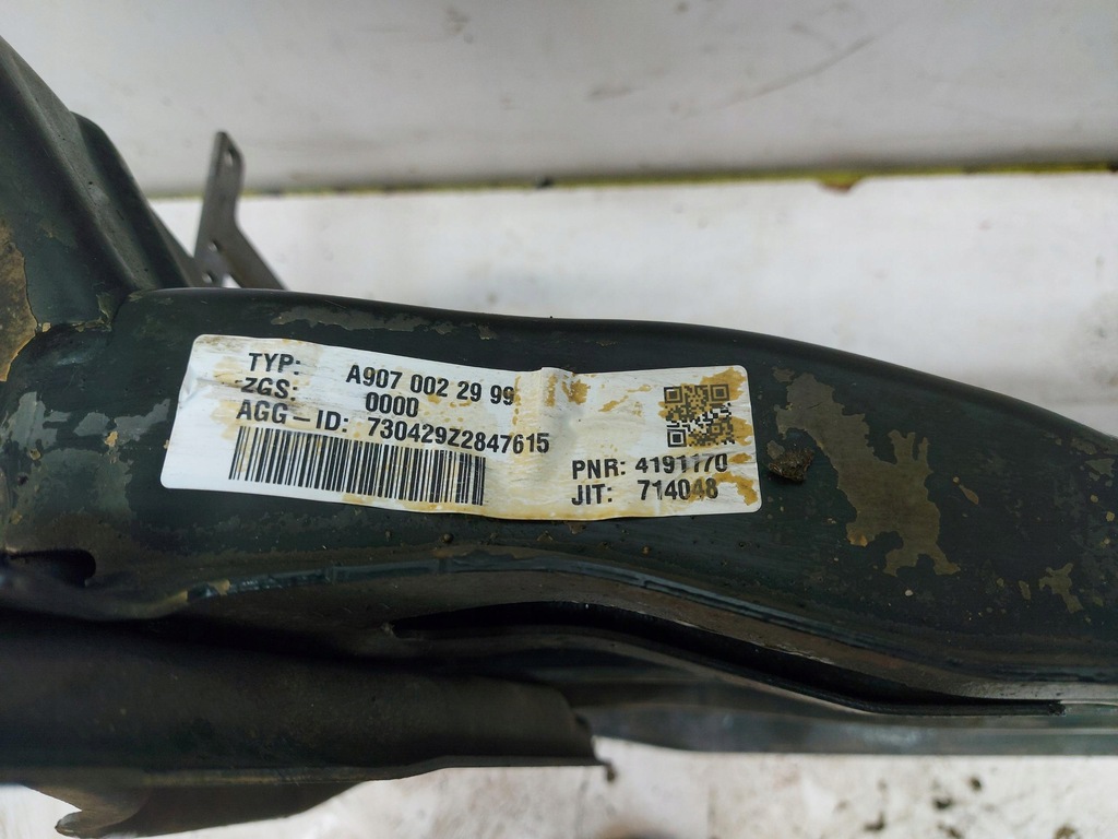 фото №7, Mercedes sprinter w907 2.0 cdi підрамник підрамник підвіска двигуна перед