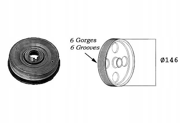 Шків колінчастого вала колінчастого renault espace laguna 1 Ціна