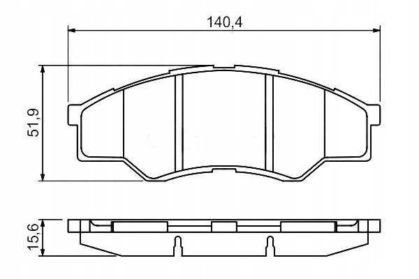фото №1, Bosch гальмівні колодки ham. toyota перед hilux 06-