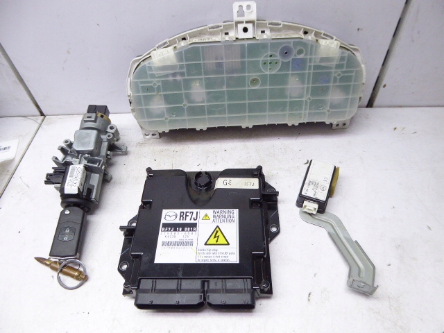 фото №7, Mazda 6 gg/gy 05-08 набір стартовий бортовий комп'ютер лічильник замок запалювання 2.0 citd