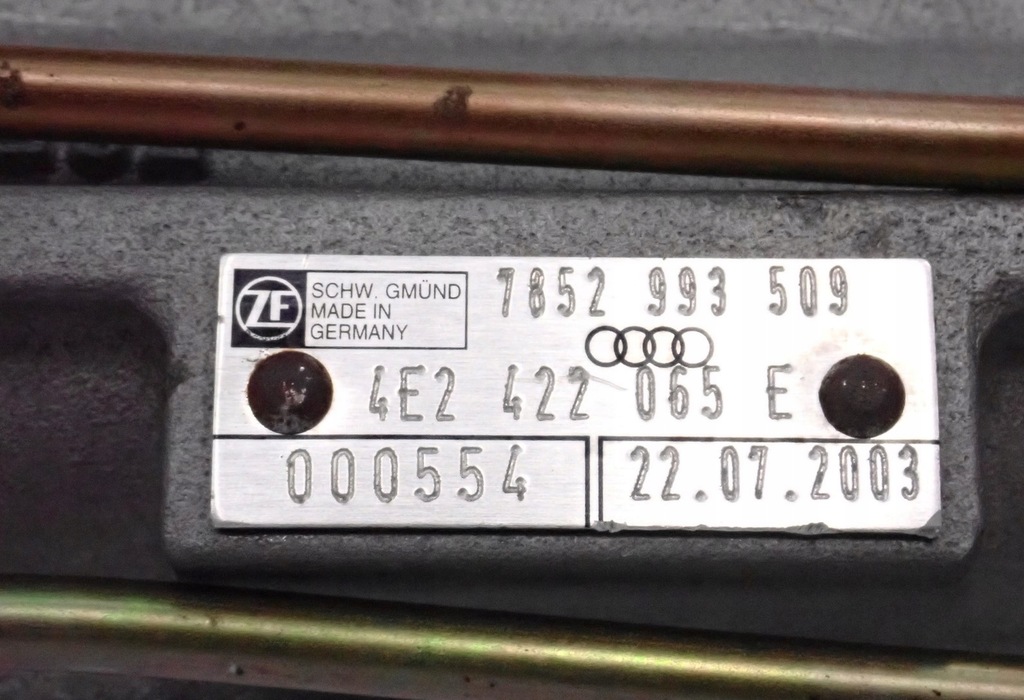 фото №11, Рейка рульова керма rhd audi a8 d3 4e2422065e