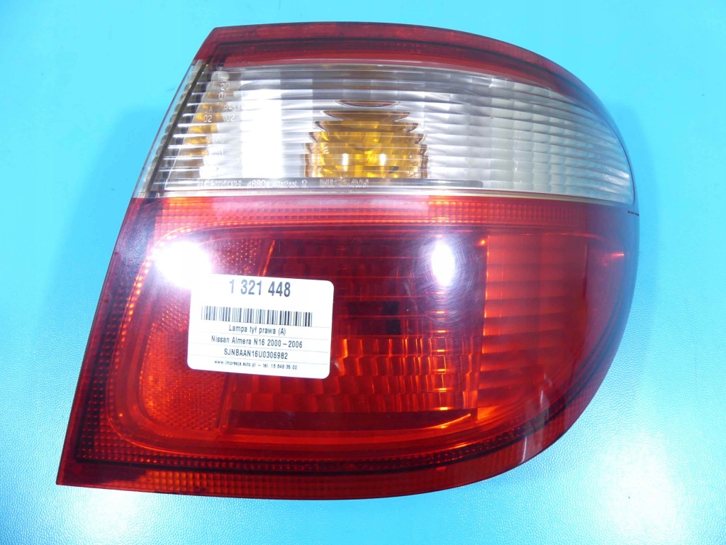 фото №1, Лампа задняя задняя правая nissan almera n16 sedan