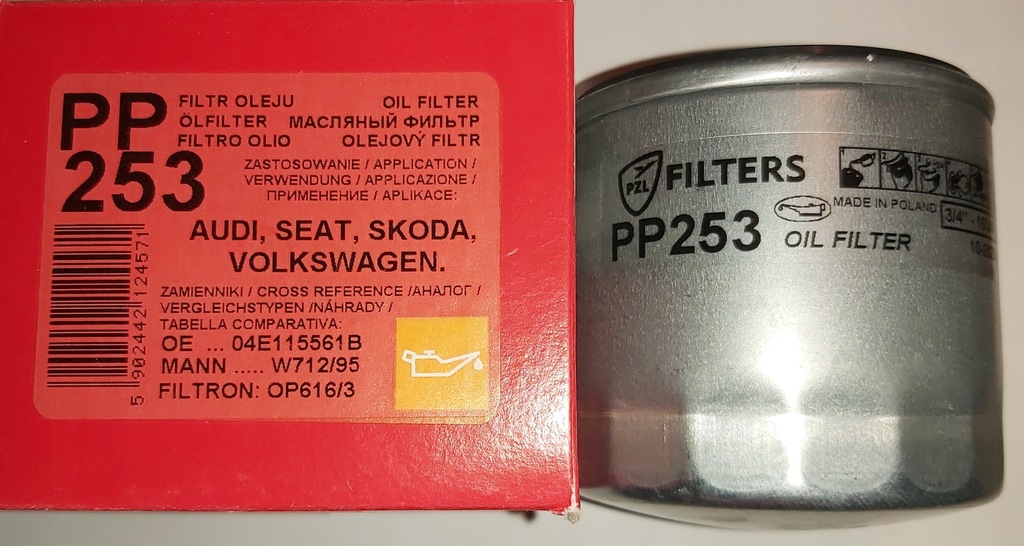 фото №1, Фільтр оливи seat mii pzl sędziszów pp253