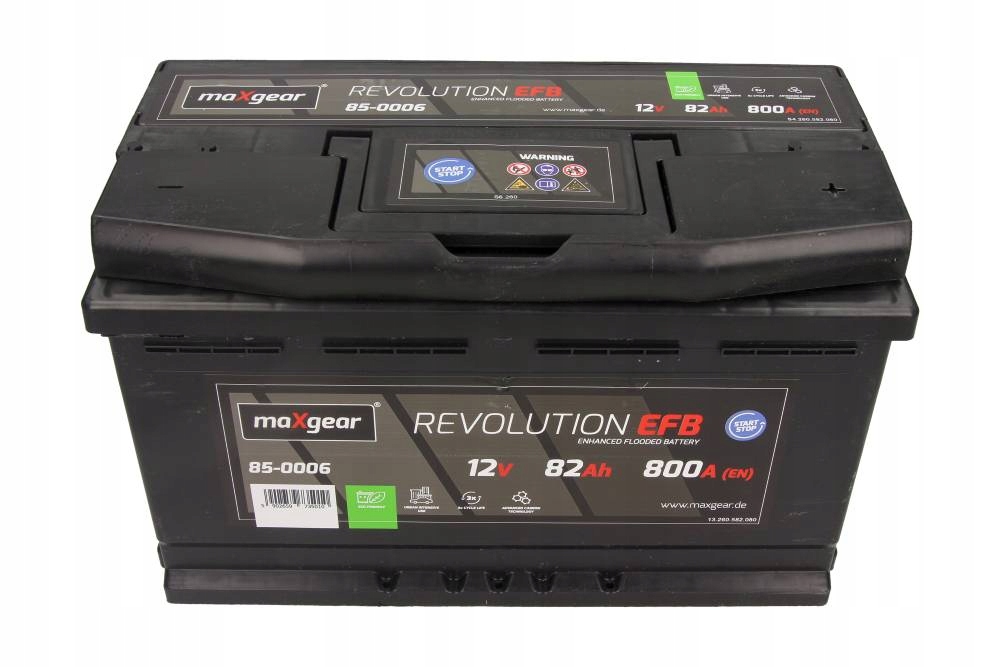 Купить Аккумулятор maxgear запуск стоп 12v 82ah 800 a efb