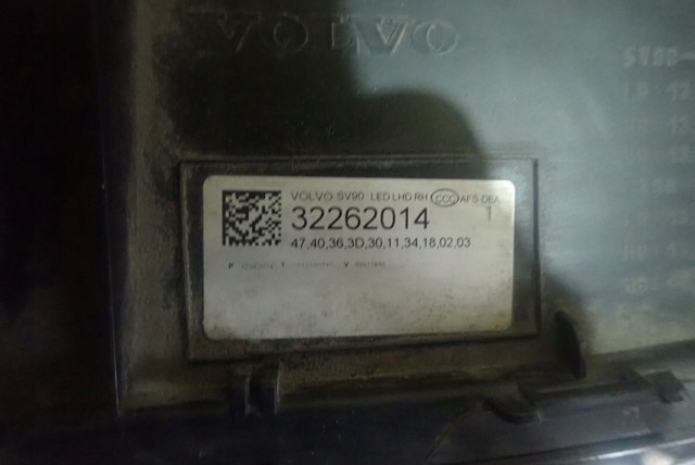 фото №6, Лампа правая правый full led volvo v90 s90 2016-