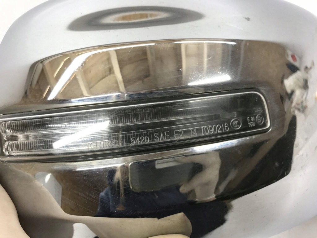 фото №13, Mitsubishi l200 зеркало правое перед передние хром 9 pin