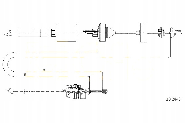 фото №2, Трос сцепления renault kangoo 98-07 cofle