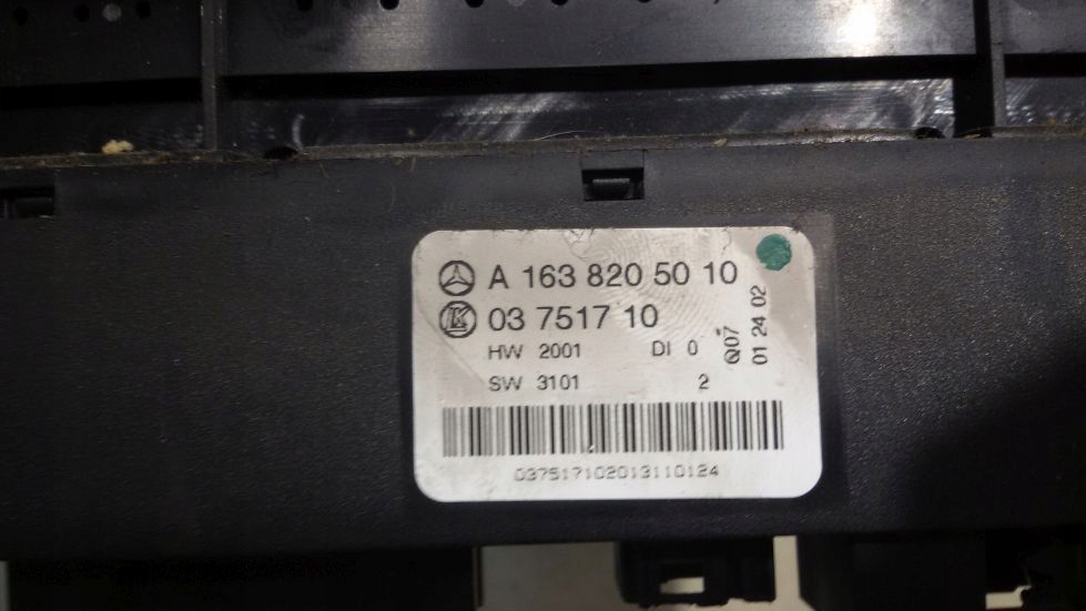 фото №14, Тунель середній панель скло дзеркало mercedes ml w163 a1638205010