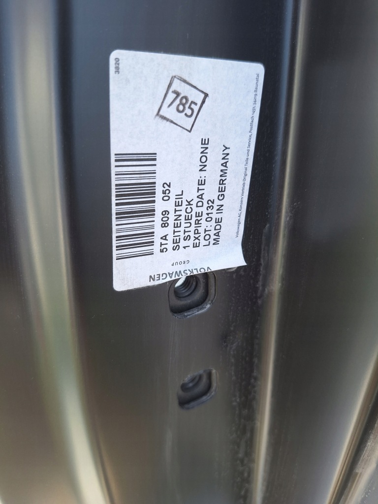 фото №10, Vw touran ii задний задняя крыло порог правый 5ta809052 четверть