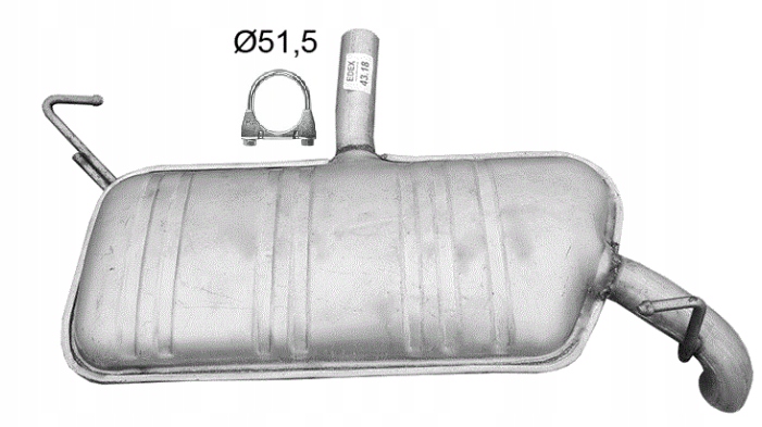 фото №1, Гаситель конечный jeep patriot 2.0 2.4 новый гарантия