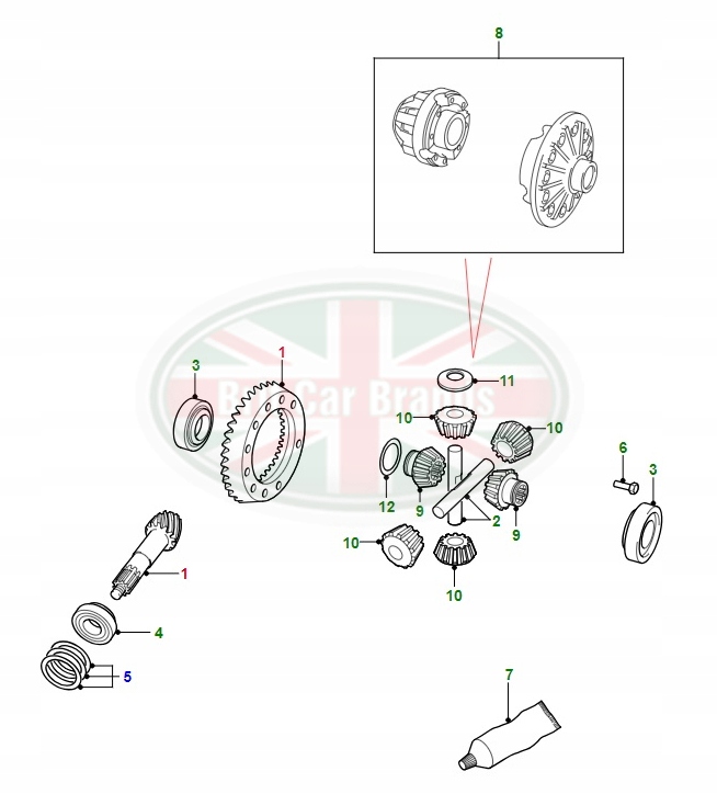 фото №3, Вал атаки приводной с колесом talerzowym land rover defender puma lr027528