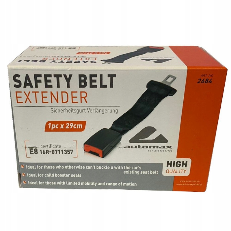 фото №10, Адаптер dla kobiet w ciąży przedłużacz поперечина безопасности atest e11 29 cm