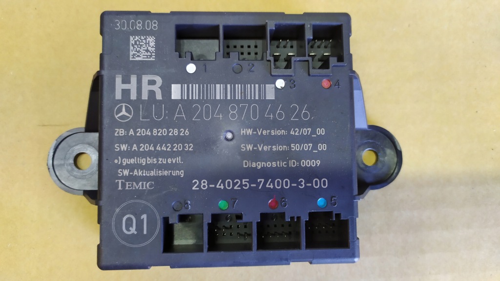 фото №1, Mercedes w204 модуль двері правий задня a2048704626