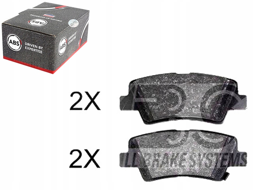 фото №1, A.b.s. тормозные колодки тормозные hyundai accent iv sedan 1.