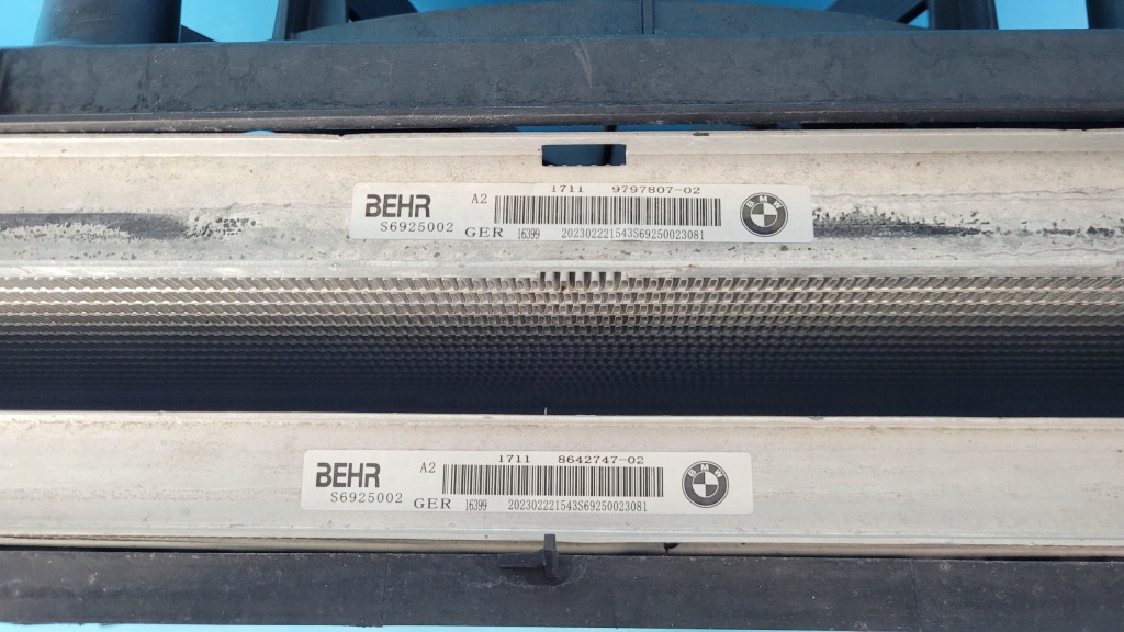 Bmw x3 g01 lci sdrive30i 23r радіатор вентилятор 8686170 9797807 8642747 Ціна