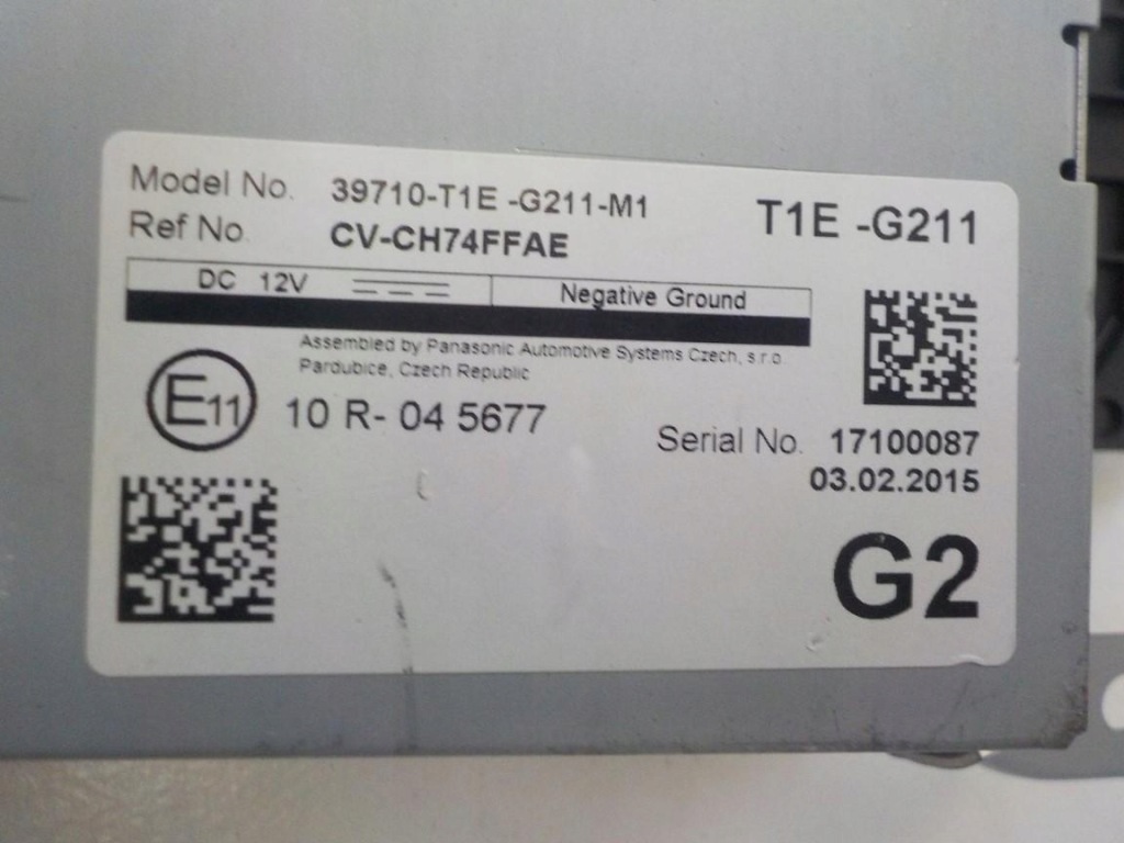 фото №3, Дисплей радио honda cr-v v 39710-g211-m1