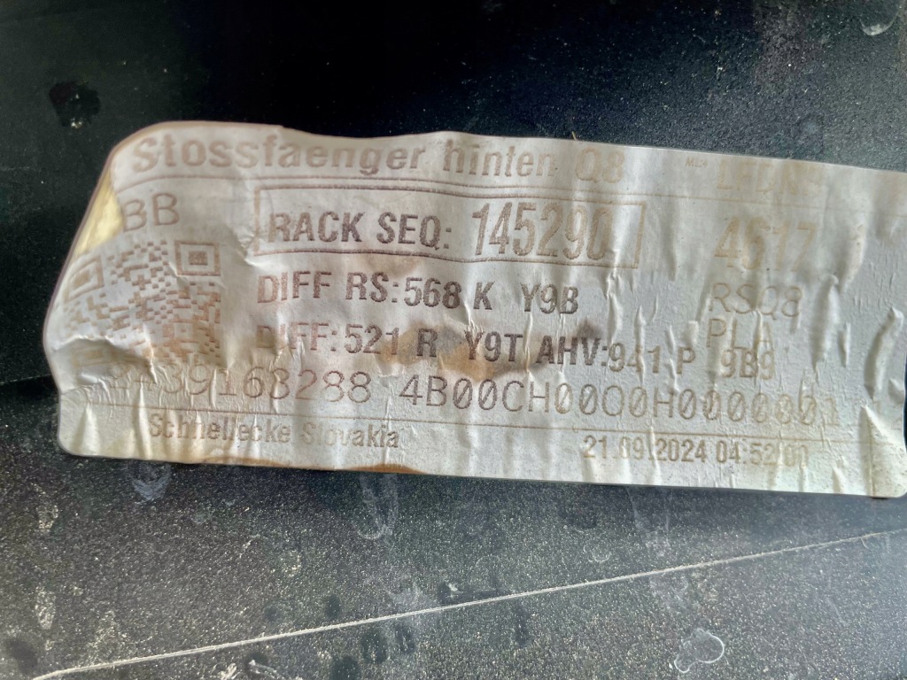 фото №9, Audi rsq8 q8 performance бампер накладка бампера задняя задняя 4m8807941g