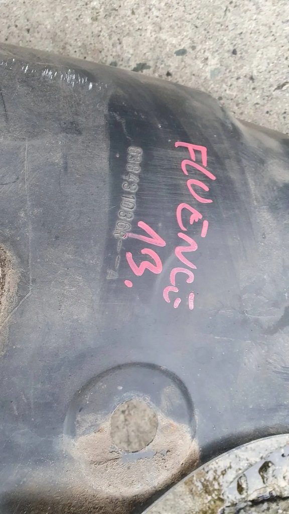 фото №6, Renault fluence lift 12- подкрылок левая передний перед