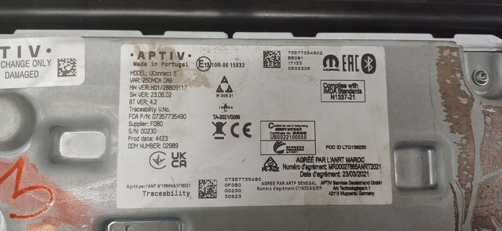 фото №3, Радио jeep renegade 07357735490