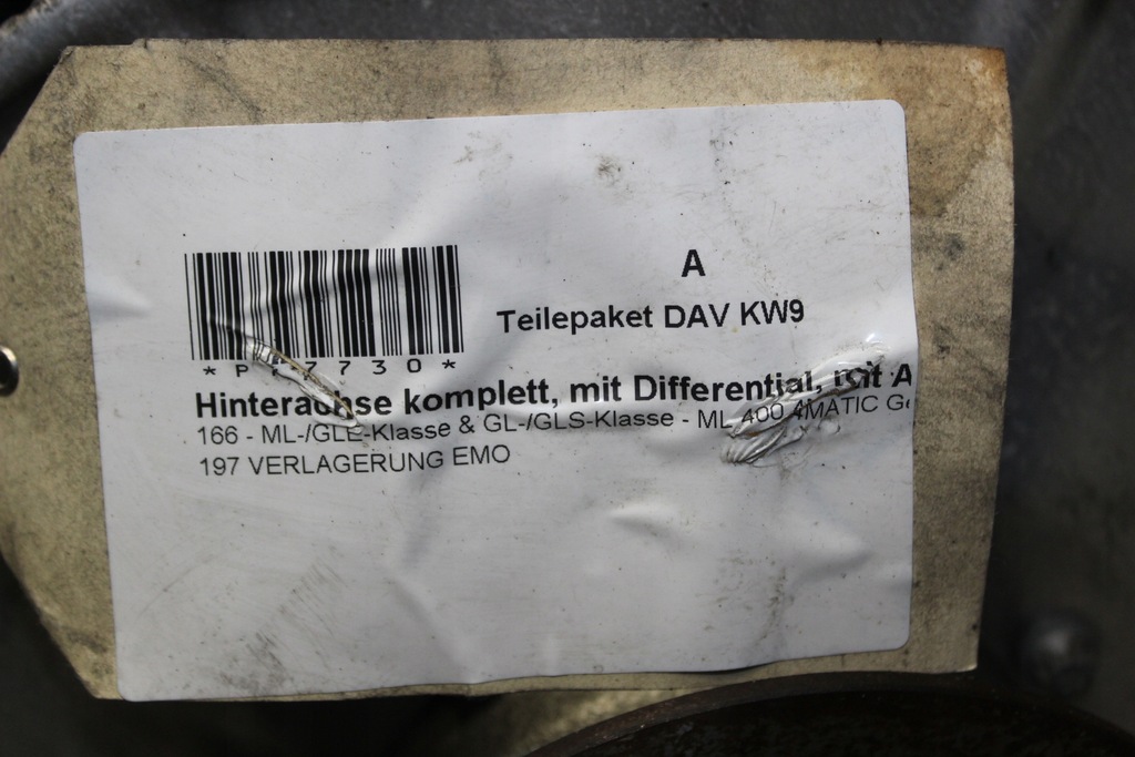 фото №15, Mercedes ml w166 подрамник задний подрамник подрамник 4-matic дифференциал приводной вал