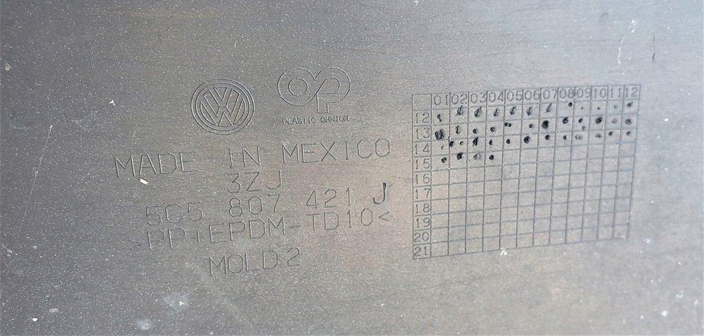 фото №10, Vw beetle 11- бампер задняя pdc оригинал