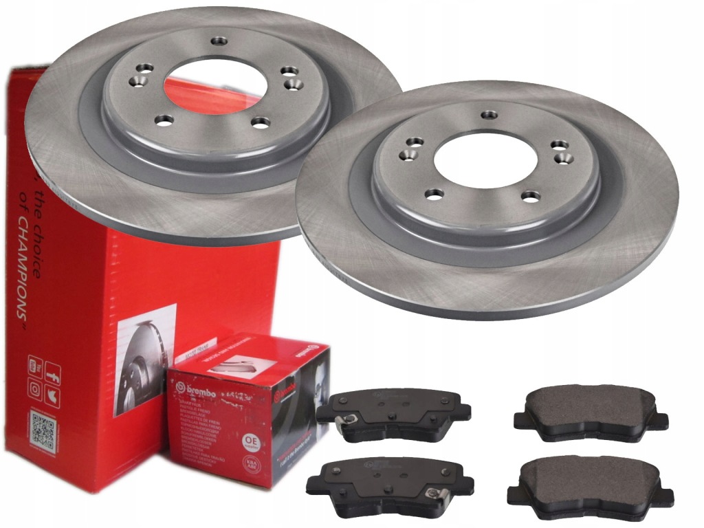 фото №1, Гальмівні диски гальмівні колодки brembo задня hyundai i30 ii 284mm