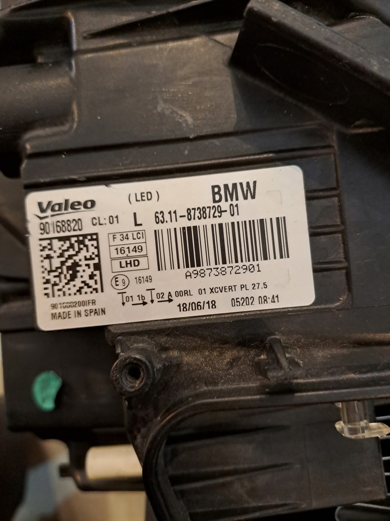 фото №5, Bmw 3 gt f34 адаптивний лампа ліва перед