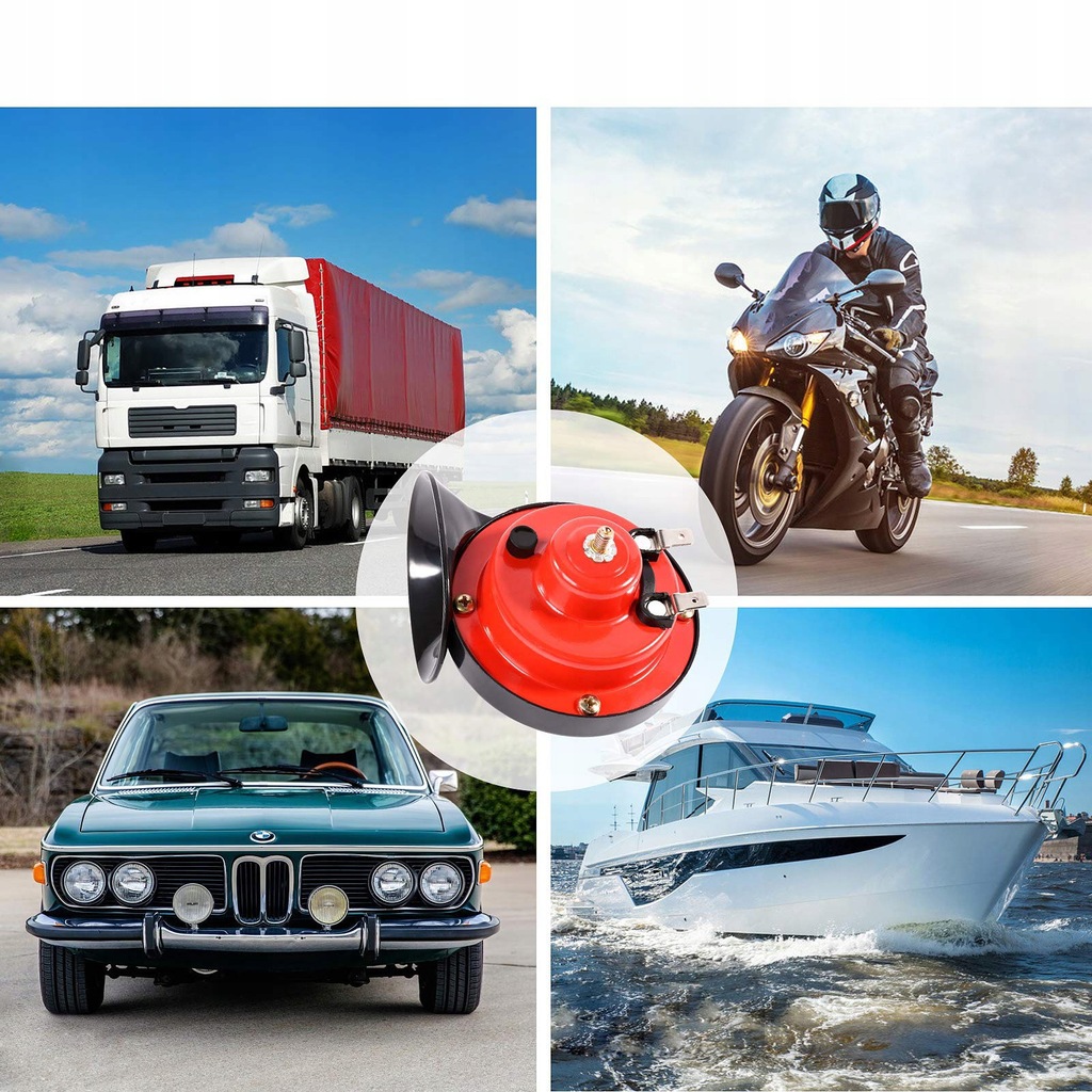 фото №8, Гучний клаксон pociągowy 110db 12v wodooodporny - super звук