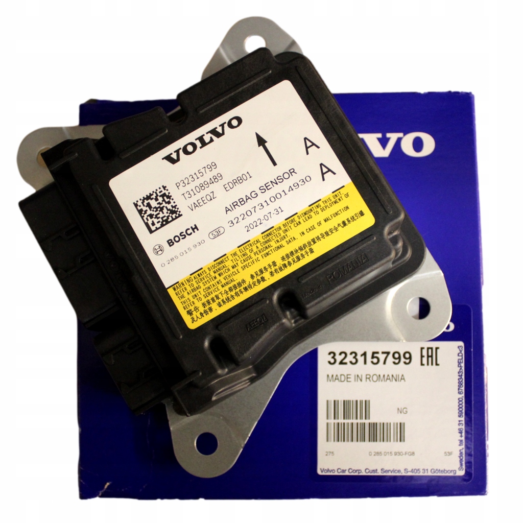 фото №1, Volvo xc40 c40 датчик модуль блок управления подушка безопасности 32315